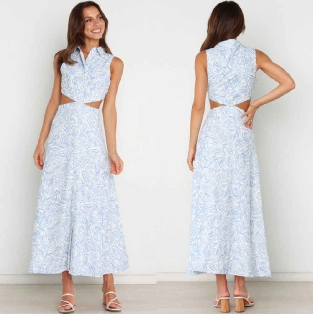 Petal + Pup Girl And The Sun Rixie Cut-out Maxi Dress